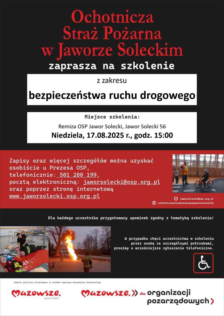 Zajęcia z Bezpieczeństwa Ruchu Drogowego – „Razem dla wspólnego bezpieczeństwa – II edycja”
